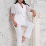 Ensemble Tailleur Grande Taille, avec Perles.