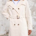 Le Trench Court Crème