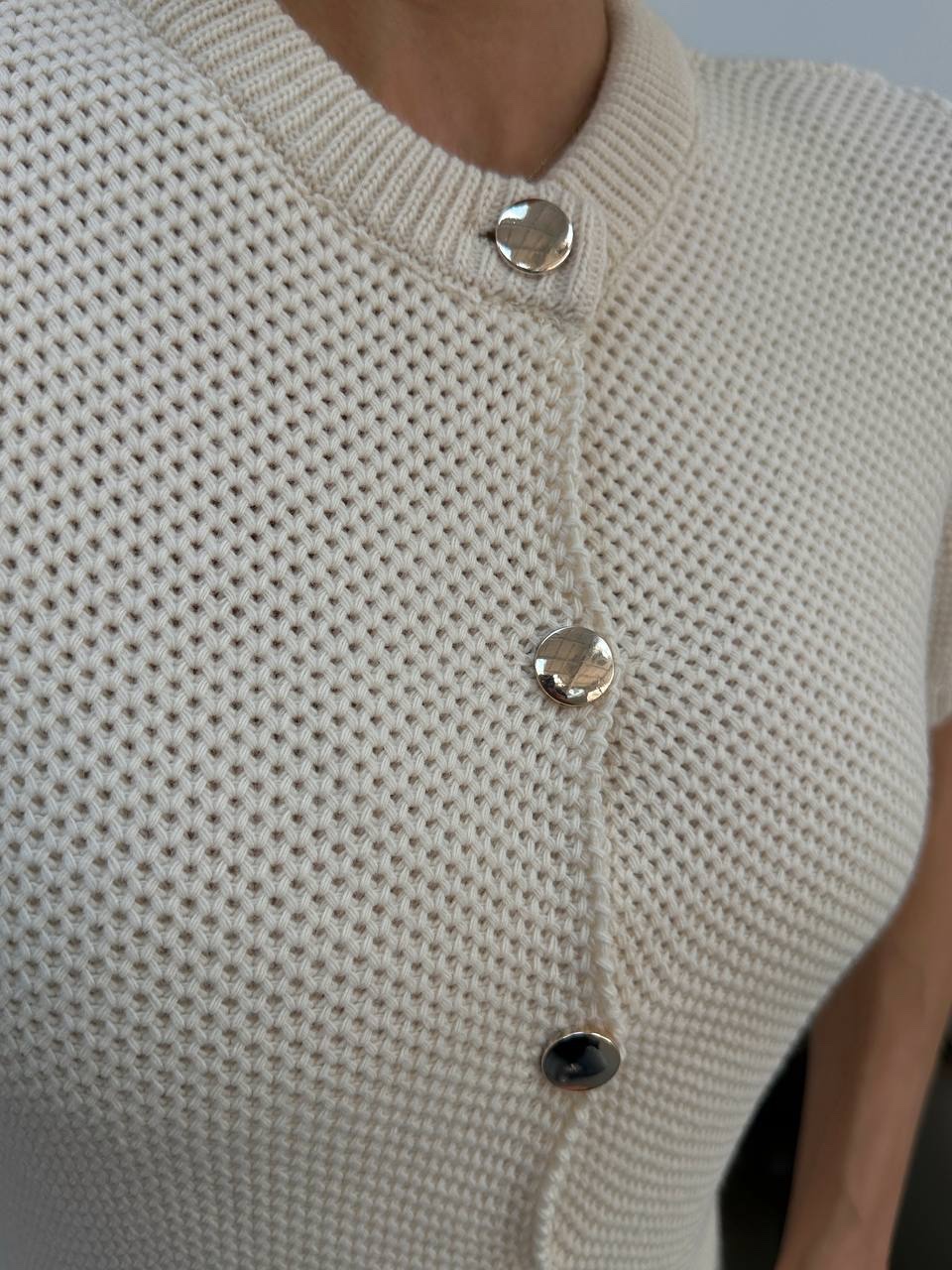 Gilet court en maille standard