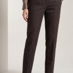 Pantalon a cheville cintrée