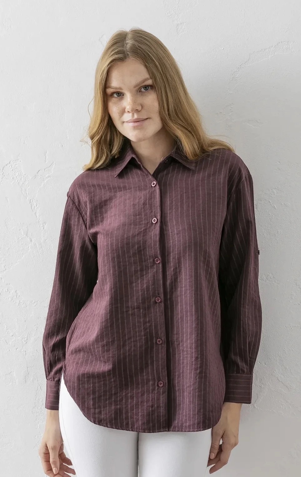 Chemise Fluide en Modal à Rayures