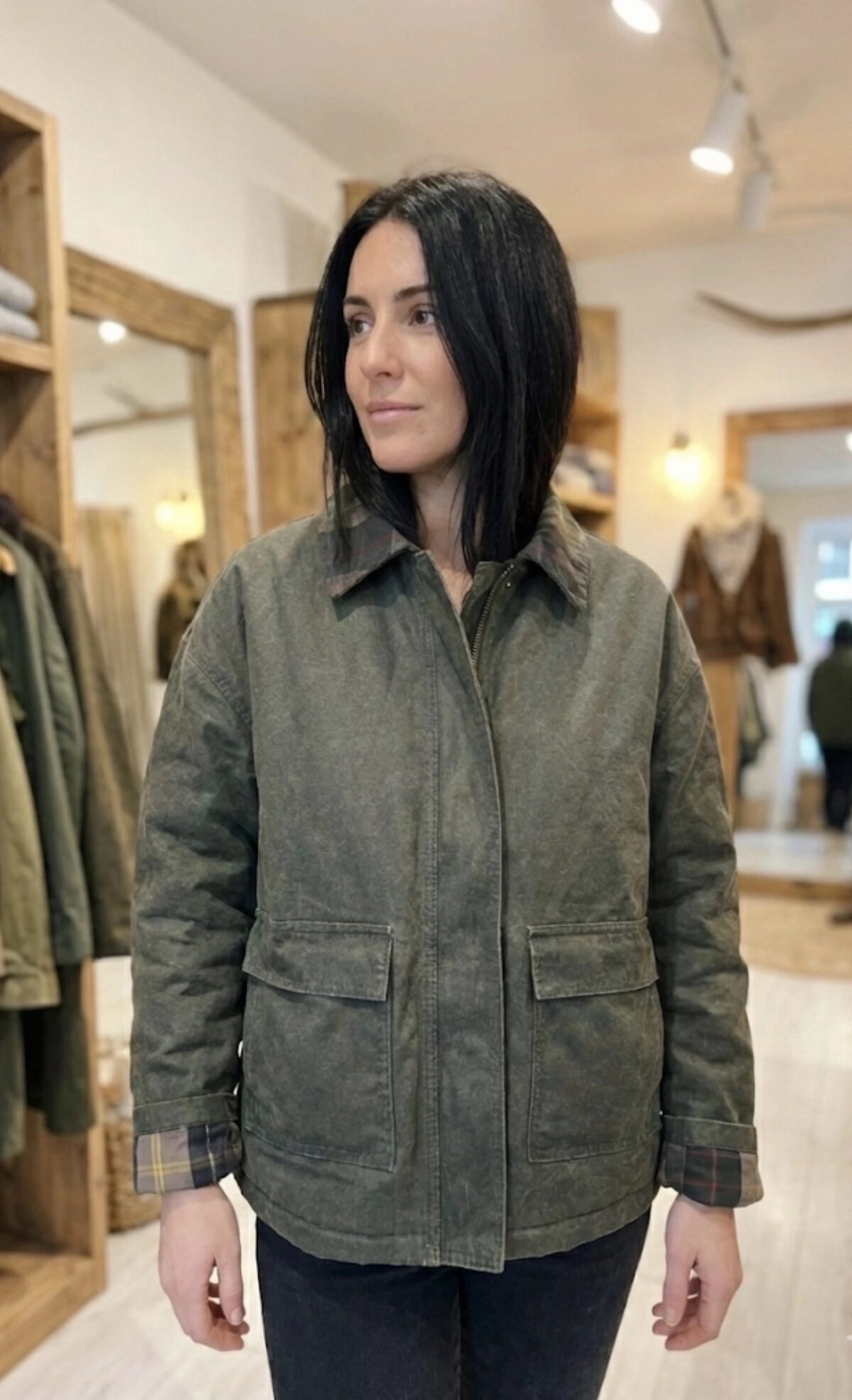 Blouson Zippé Tartan