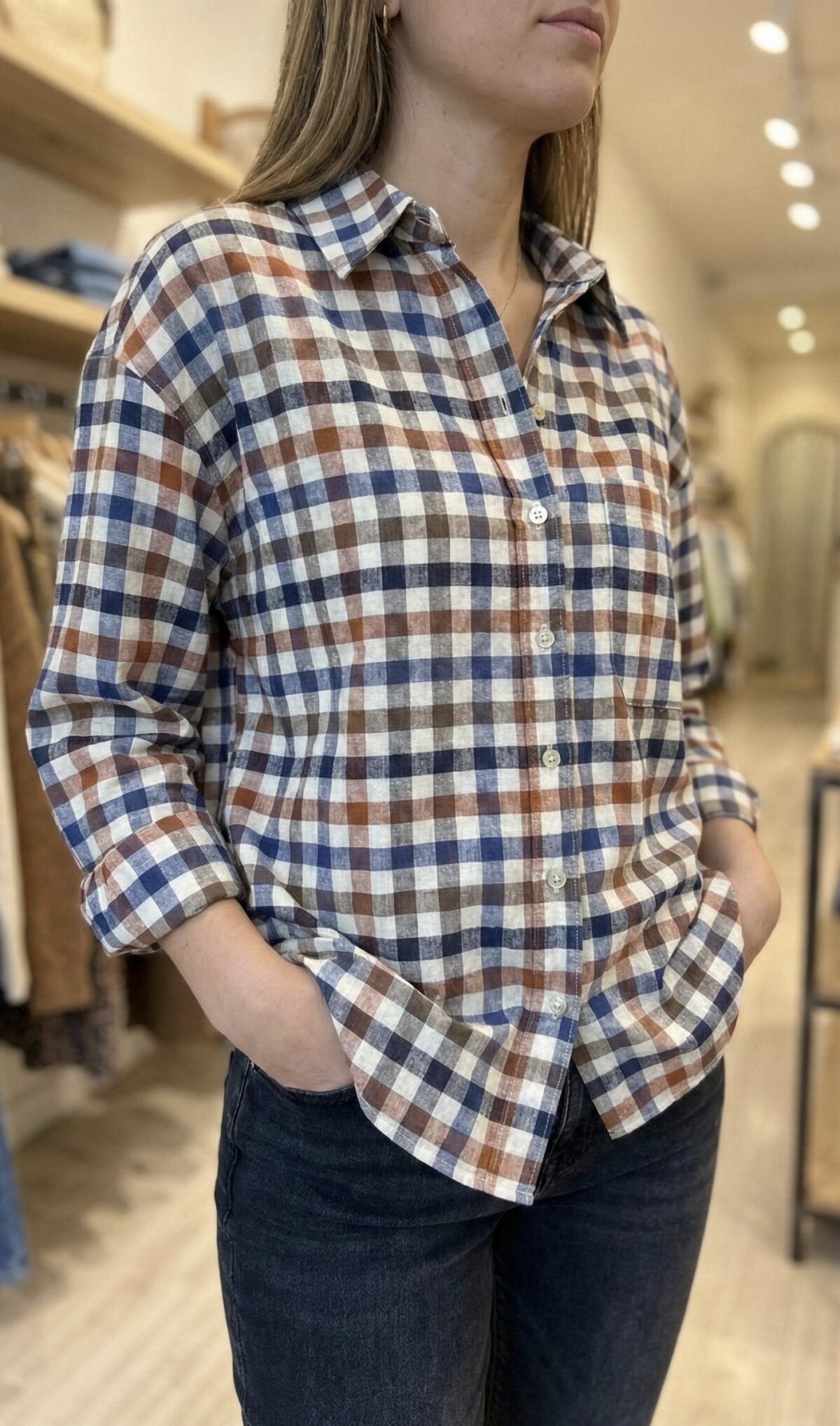 Chemise Décontractée à Carreaux