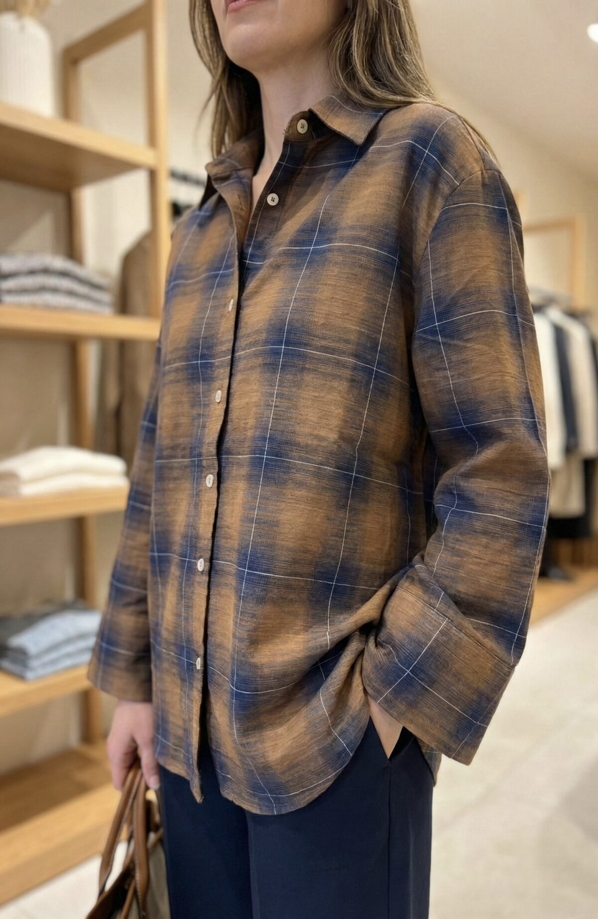 Chemise motif tartan