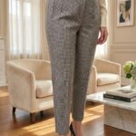 Pantalon cheville À Carreaux