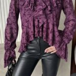 Blouse Romantique à Volants