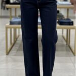 Jean taille haute bleu nuit