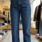 Jean droit bleu vintage