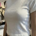 T-shirt Ajusté Col Rond - Blanc Pur