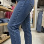 Jean Coupe Mom Taille Haute - Bleu Stone Médium