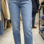 Jean Mom Fit Taille Haute - Bleu Authentiqu