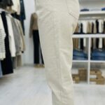 Pantalon Coupe Slouchy à Pinces - Denim Écru