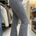 Jean Bootcut Gris Cendré – Chic & Rock