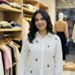 Chemise Blanche Brodée "Lucky Eye" - Motifs Bleu & Or