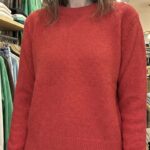 Pull Col Rond Maille Moelleuse - Rouge Éclat