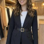 Blazer – Coupe Droite & Chic avec ceinture
