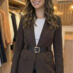 Blazer – Coupe Droite & Chic avec ceinture