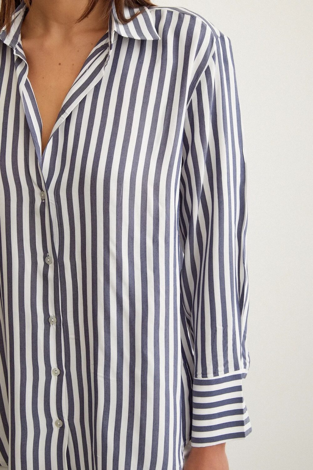 Chemise Rayée Oversize – Image 2