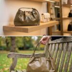 Sac à main "croissant" souple en cuir