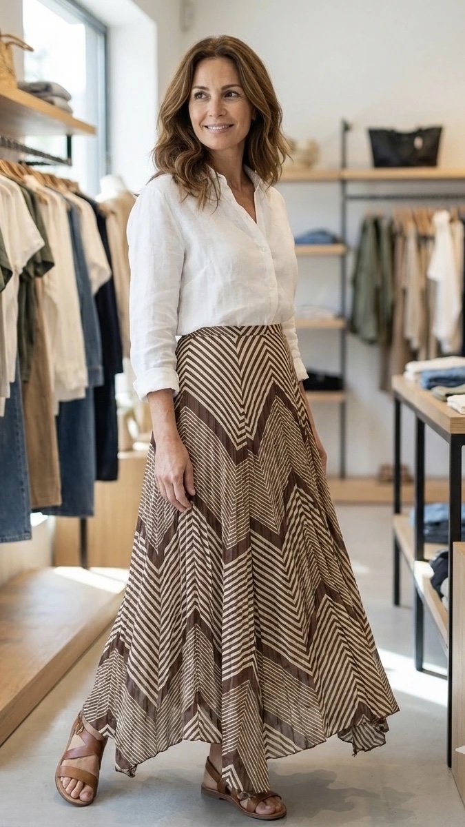 img_1888 Jupe bohème chic à chevrons – Image 1