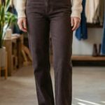 Jean Coupe Droite – Denim Marron