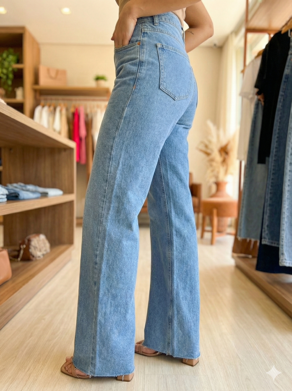 Jean Wide Leg Bleu – Image 2