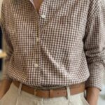 Chemise Vichy (Marron & Blanc)