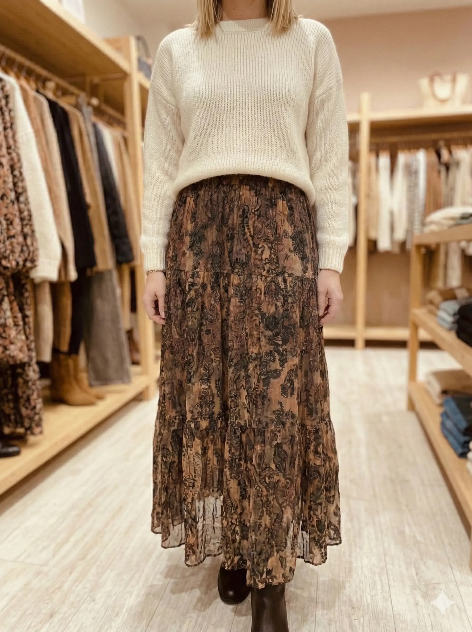 img_9052 Jupe Longue Fluide & Tons Chauds – Image 1