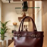 Sac à Main Rigide "Heritage" - Coloris Lie de Vin