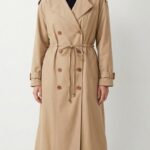 Trench-Coat Structuré avec Pattes d'Épaule et Poignets Ajustables - STD