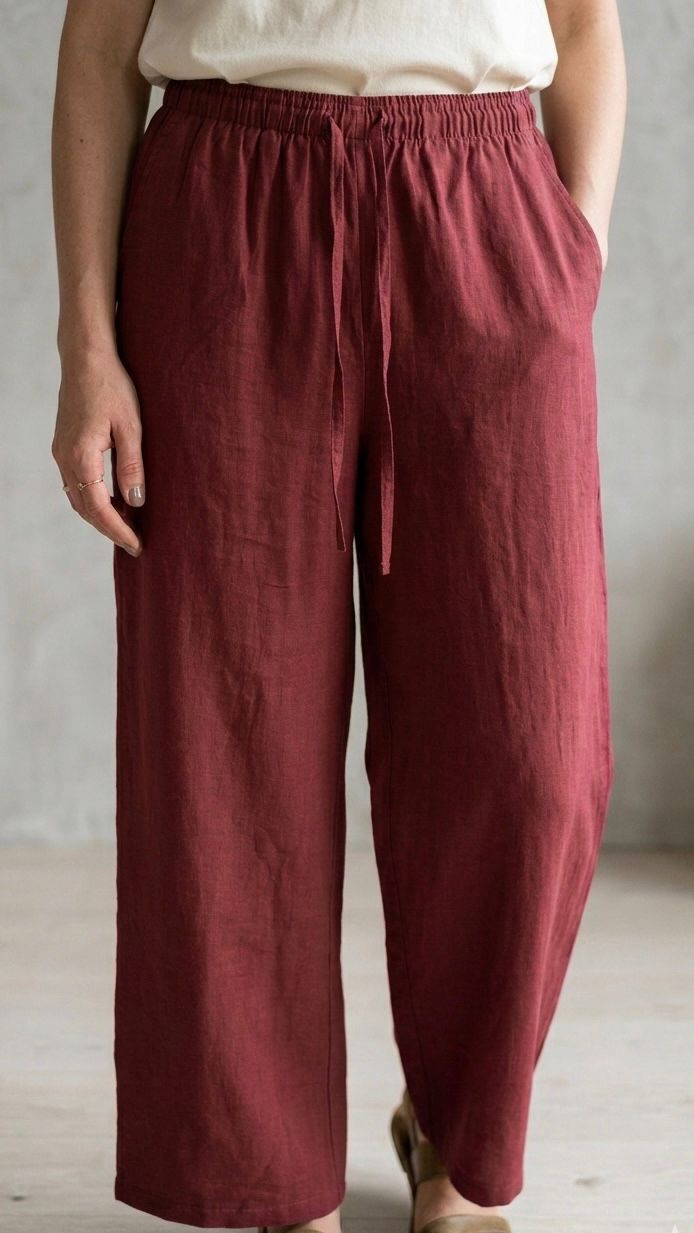 31208b7d-e98e-4e5f-8502-cea6508938cc Pantalon en Lin fluide – Image 1