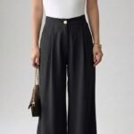 Pantalon Large Fluide à Pinces