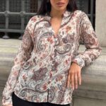 Chemisier Fluide Motif Cachemire "Vintage"