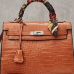 Sac haut texture orange