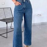 Jean en perle coupe classique