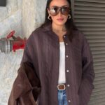 Chemisier fluide à col officier STD