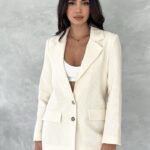 Blazer lin décontracté