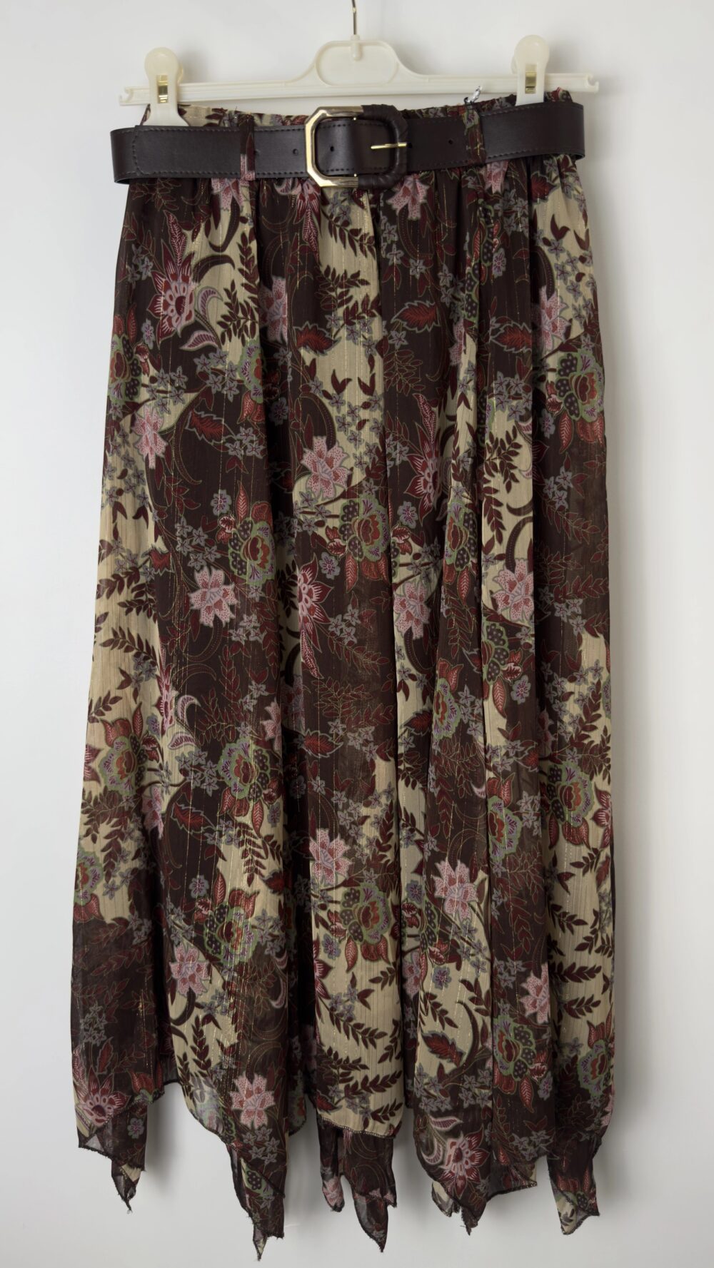 Jupe asymétrique à fleurs – Image 2