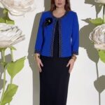 Ensemble 2 pièces soirée a motif -Taille 44