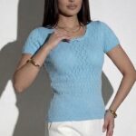 Crop top dentelle