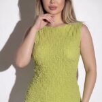Crop top texturé