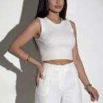 Crop top en cotton premium