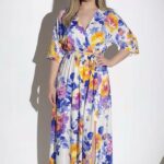 Robe fluide a fleurs