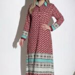 Robe Maxi Fluide à Manches Longue -STD-