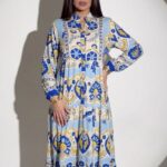 Robe longue motif