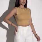 Crop top sans manche coton - Std