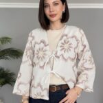 Gilet Blouse Bohème à Broderies Florales