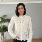 Blouse avec Détails Dentelle