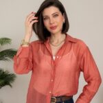 Chemise élégante transparente