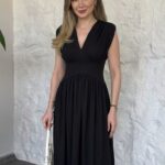 Robe Longue Noire Intemporelle